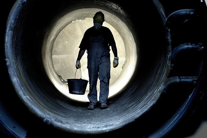 working in a confined space